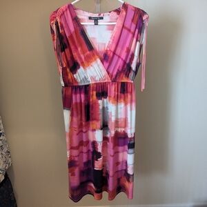Suite 7 Size 10 Pink White Dress